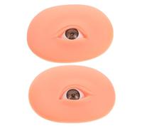 ADOCARN 1par Tablero De Práctica De Silicona Para Maquillaje De Ojos y Cejas Herramienta De Entrenamiento Reutilizable Para Técnicas De Maquillaje Modelo Realista De Piel Para Aprendices