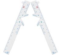 ADOCARN 2 Medidores de Distancia Pupilar de Pvc, Regla Ligera y Precisa para Medir la Distancia entre Pupilas, Herramienta Práctica para Gafas y Cuidado Ocular