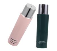 ADOCARN 2 piezas Cepillo Redondo Retráctil Compacto para Cabello Rizado y Liso Resistente y Portátil para Peinados de Viaje de Rosa y Verde