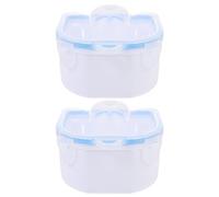 ADOCARN 2 Piezas Cuencos De Manicura Para Quitar Esmalte Permanente Nail Soak off Bowl De Doble Capa Tazón De Lavado De Uñas Para Suavizar Cutículas Cuidado De Manos En Casa Y Salón