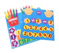 ADOCARN 2 Piezas De Juguetes Educativos Montessori para , para con Los Dedos, Matemáticas, Material De Educación En Casa, Manipulación De Matemáticas, Juguetes De