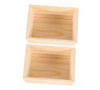ADOCARN 2 Piezas Modelo de Canasta de Madera cestas Decoración en Miniatura de casa muñeca alimento miniaturas de casa de muñecas Cesta pequeña decoración de jardín en Miniatura Beige