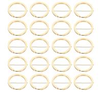 ADOCARN 20 Llaveros de Aleación de Zinc Dorados para Colgar Pequeños Objetos, Accesorios DIY para Fabricación de Joyas Anillos Redondos de 25mm