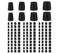 ADOCARN 20 pares de protectores de talón para zapatos y botas | Antideslizantes y con reducción de ruido | Tacones pequeños para mujer, ideales para eventos al aire libre (XS, S, M, L) - Negro