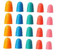 ADOCARN 20 piezas Protectores de Dedos de Silicona Resistentes al Desgaste Anti-escaldaduras y Antideslizantes para Uso Hogar Oficina y Manualidades