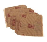 ADOCARN 200 Hojas de Papel Pergamino para Hornear y Envolver Alimentos, Papel Antiadherente y Resistente Grasa, Tamaño 25x25cm Adecuado para Cocina y Repostería