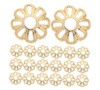 ADOCARN 200piezas De Flores De Cobre Para Joyería Tapas De Diseño Floral Para Pulseras Collares y Pendientes Accesorios De Manualidades Diy