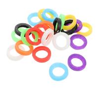 ADOCARN 24 Tapas de Silicona para Llaves Multicolor, Cubiertas Elásticas para Identificación y Protección, Anillos para Mantener Llaves Separadas y Organizadas Color Color Aleatorio