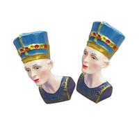 ADOCARN 2piezas Figuritas De Reina Egipcia Adorno De Escritorio Estatuillas De Cleopatra para Decoración Estatuas De