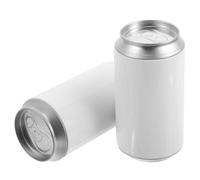 ADOCARN 2piezas Latas Metálicas Blancas Con Tapa Huchas Infantiles Para y Manualidades Almacenamiento Organizado