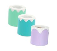 ADOCARN 3 Rollos Bordes Adhesivos para Decorativos Colores Pastel para Aulas y Tableros de Anuncios Fáciles de Aplicar y Resistentes para Decoración Escolar y Fiestas