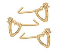 ADOCARN 3piezas Aros Nasales Forma Joyería Elegante Para Mujeres Para Fiestas y Diario Fácil De Usar