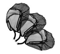 ADOCARN 3piezas Gorro De Peluca Negro Redecilla Transpirable Para Mujeres y Cómoda Para Uso De Pelucas y Estilos