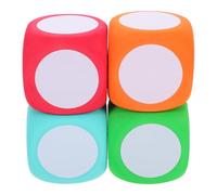 ADOCARN 4 Dados De Espuma Grabables 2.36In Cubos De Borrado En Seco para Contar Matemáticas Dados para El Aula Y Actividades De Geometría Reutilizables