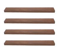 ADOCARN 4 Piezas Tiras de Madera Carbonizada sin Acabado Tablones de Madera Dura para Manualidades Proyectos DIY y Embellecimiento del Hogar para Carpintería y Tallado