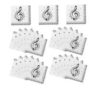 ADOCARN 40 Piezas Servilletas Decorativas de Servilletas Desechables Cuadradas Notas Musicales para Fiestas y Celebraciones Temáticas