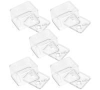 ADOCARN 5 Piezas Caja de Música Transparente de Plástico, Kit de Caja Musical de Cuerda Manual, Contenedor Organizador para Joyas y Manualidades, Reemplazo para Mecanismos Musicales, Uso