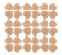 ADOCARN 50 compresas de aceite de ricino con almohadilla de algodón orgánico - Parche de tela con forma de corazón para el ombligo, a prueba de fugas y sin lavado - Para uso diario en pies, cuello,