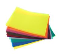 ADOCARN 50 Hojas Papel Celofán Transparente Láminas Flexibles para Manualidades Infantiles Envoltorio Dulce DIY Efecto Decorativo y Difusor de Luz Educativo