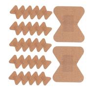 ADOCARN 50piezas Vendaje Adhesivo De Tela Para Nudillos Vendaje Elástico Forma De Protector De Dedos Del Dedo Estéril Paquete Familiar