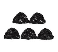 ADOCARN 5piezas Diadema De Redecilla Pelo Tejida De Malla y Crochet Para Dormir Redes De Malla Para Mujer