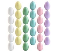 ADOCARN 60 Cuentas de Madera en Forma de Huevo para Manualidades, sin Rebabas, Superficie Lisa, Ideales para Hacer Pulseras y Proyectos Creativos Color Aleatorio