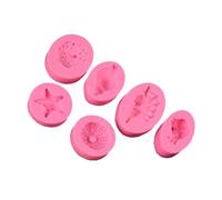 ADOCARN 6piezas Molde Silicona Alimenticio Ocean Series para Cakes Galletas bajo Mantenimiento Diseño Atractivo para Amigos