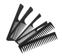ADOCARN 6piezas Peines De Corte y Estilo Para Peluqueros Peines Antiestáticos De Carbono Incluye De Dientes y Anchos Para Corte y Desenredo De Cabello