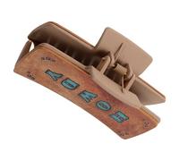 ADOCARN Accesorios De Pelo Vintage Para Mujeres De Garra Grande De Cuero Diseño De Letras Para Cabello Grueso y Fiestas De Verano