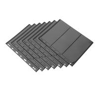 ADOCARN Álbum de Sellos 10 Hojas Reutilizables de Pvc Negro Doble Cara, Práctico para Colección de Sellos y Tarjetas Postales