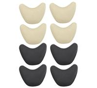 ADOCARN Almohadilla del Antepié Negra para Tacones Altos, Cojín de Esponja y Tela Anti-desgaste, 4 Pares para Protección de Dedos y Metatarso