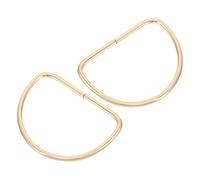 ADOCARN Asas Metálicas en D para Bolsos Diy, Mango de Bricolaje Anillo en D, Accesorio para Reparación y Reemplazo de Manijas, Adecuado para Bolsos de Playa, Clutch y Monederos