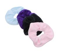 ADOCARN Banda Elástica 4 Coleteros Pelo de Microfibra Superfina Fácil de Combinar Ajuste Moderado para Mujeres y Niñas para Uso Diario