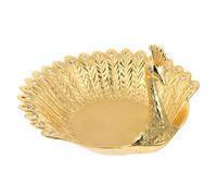 ADOCARN Bandeja Decorativa Ornamental Forma y Almacenamiento Aleación Dorado para Cocina y Cafetería