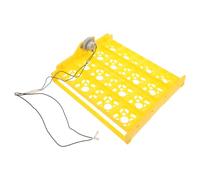 ADOCARN Bandeja Giratoria Automática de Huevos de Plástico Amarillo Diseño de Autorrotación y Capacidad para 16 o 72 Huevos, Adecuado para Uso Doméstico y Observación