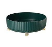ADOCARN Bandeja Organizadora Giratoria Redonda de Plástico Pp para Maquillaje y Cosméticos, Práctica y Resistente para Oficina y Dormitorio