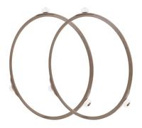 ADOCARN Base Giratoria Soporte de Repuesto de Plástico Blanco para Microondas Diseño Especial y 2 Piezas para Plato Giratorio y Motor de Microondas