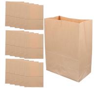 ADOCARN Bolsas de Papel Kraft Lavables Reutilizables, 20 Unidades Tamaño 16, Resistentes al Aceite, para Almacenamiento de Frutas y Verduras en Cocina y Supermercado