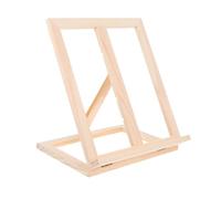 ADOCARN Caballete de Madera Maciza Gruesa para Mesa, Ajustable en 4 Alturas, Plegable y Portátil, Soporte de Exhibición para Pintura al Óleo y Acuarela, Adecuado para Estudiantes