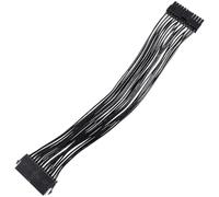 ADOCARN Cable de Extensión de Fuente de Alimentación para PC 24 Pines ATX Macho a Hembra 30cm Cobre Estañado y Cubierta de PVC para Conexión Segura