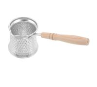 ADOCARN Cafetera Turca de Cobre de 350ml con Mango de Madera para Calentar Leche y Preparar Café con Tecnología de Calentamiento Uniforme y Diseño Elegante para Cocina