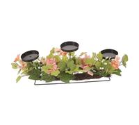 ADOCARN Candelabro De Flores Artificiales De Simulación para Decoración De Mesa De Boda Adorno De Velas para Fiestas y Eventos Especiales Diseño Elegante