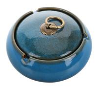 ADOCARN Cenicero y Diseño Elegante de Cerámica Grande con Tapa Resistente al Viento Funcional y Decorativo Hogar para Patio U Oficina