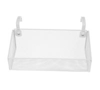 ADOCARN Cesta Colgante de Almacenamiento para Dormitorio, Cesta Organizadora de Cabecera de Hierro de Color Claro, Pequeña con Gancho de 4.6 Cm, Multiusos para Escritorio, Litera y