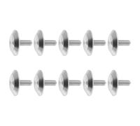 ADOCARN Clavos para Senda Táctil de Acero Inoxidable Plata, Resistentes Corrosión, para Seguridad Mejorada de Personas Discapacidad Visual en Aeropuertos y Zonas Urbanas, Paquete de 10
