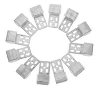 ADOCARN Clips de Resorte Instalación y Reducción de para Reparación de Sofá Cama, 12 Piezas Soporte de Hierro y Abs para Proyecto de Reparación de Sofás
