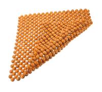 ADOCARN Cojín para Asiento de Coche de Cuentas de Madera 44x44 Cm Antideslizante Color Beige para Conductor y Camión, Funda Transpirable y Refrescante para Verano E Invierno, Accesorio