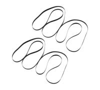 ADOCARN Correas de Goma para Tocadiscos 4 Piezas Repuesto Planas para Fonógrafo 225-278mm Ancho 4-5,7mm Accesorios de Transmisión para Giradiscos y Videograbadora