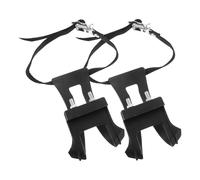 ADOCARN Correas para Pedales de Bicicleta, Juego de 1 Par, Correas Plásticas Ajustables para Calapies, Compatibles Pedales Reflector Extraíble, Accesorio Ciclismo Deportivo