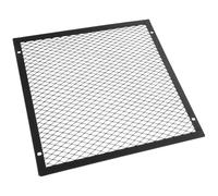 ADOCARN Cubierta Protectora de Hierro Negro para Chimenea Interior con Rejilla Cuadrada y Agujero para Tornillo, Pantalla Antichispas Segura para Oficinas y Salas de Estar